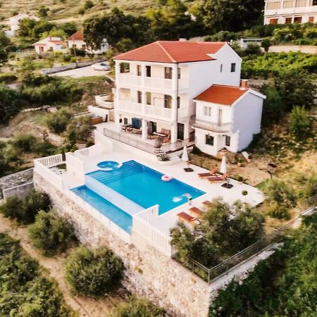 Sea View Luxury Apart Hotel Villa Conte With Swiming Pool And Romantic Spa Podstrana Esterno foto