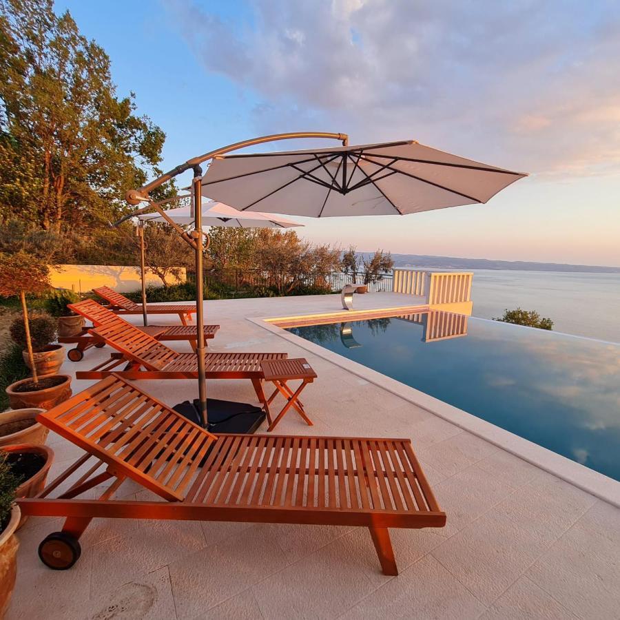 Sea View Luxury Apart Hotel Villa Conte With Swiming Pool And Romantic Spa Podstrana Esterno foto
