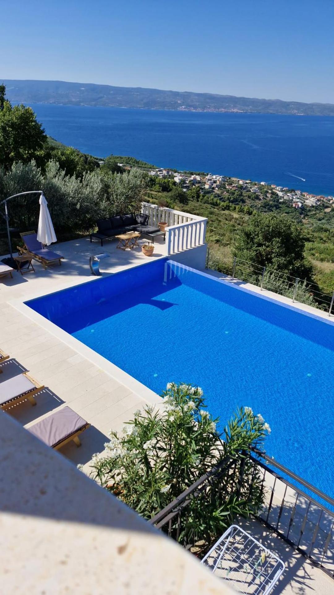 Sea View Luxury Apart Hotel Villa Conte With Swiming Pool And Romantic Spa Podstrana Esterno foto