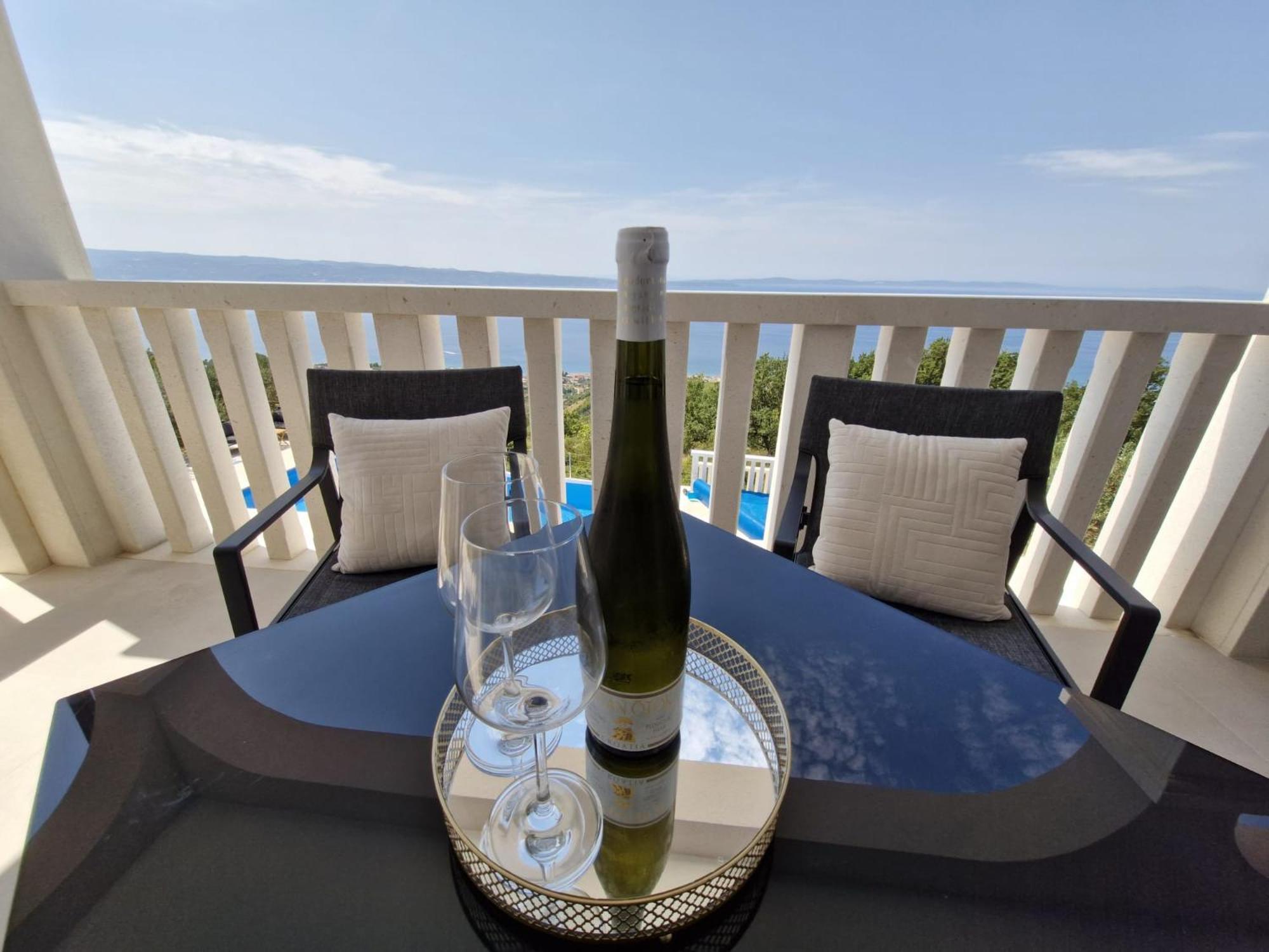 Sea View Luxury Apart Hotel Villa Conte With Swiming Pool And Romantic Spa Podstrana Esterno foto